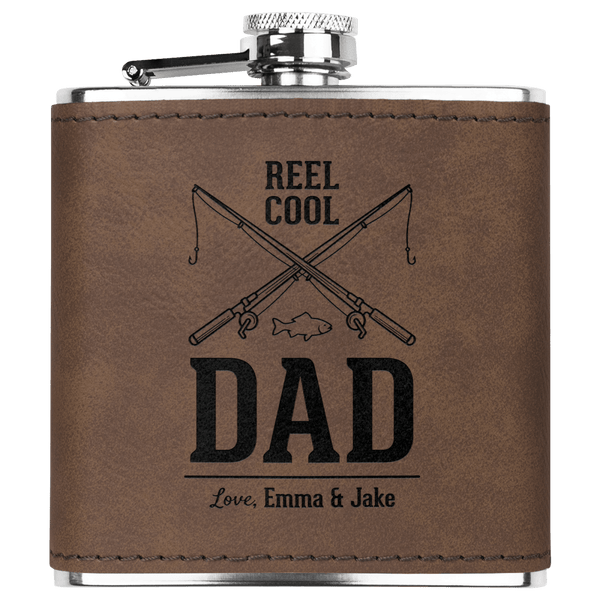 Personalized Fishing Flask for Dad – Reel Cool Gift | SipEngrave - Sipengrave