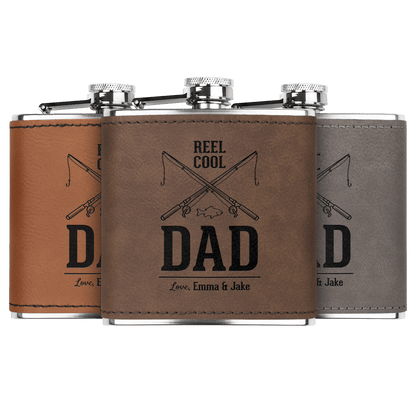 Personalized Fishing Flask for Dad – Reel Cool Gift | SipEngrave - Sipengrave