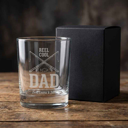 Personalized Fishing Whiskey Glass for Dad – Reel Cool Gift | SipEngrave - Sipengrave