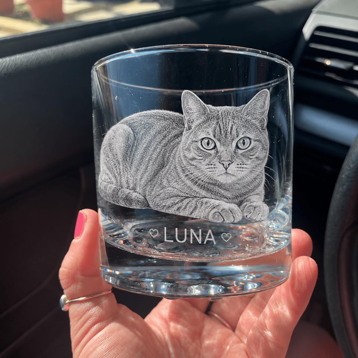 Personalized Whiskey Glass with Photo – Custom Engraved Gift for Men - Sipengrave