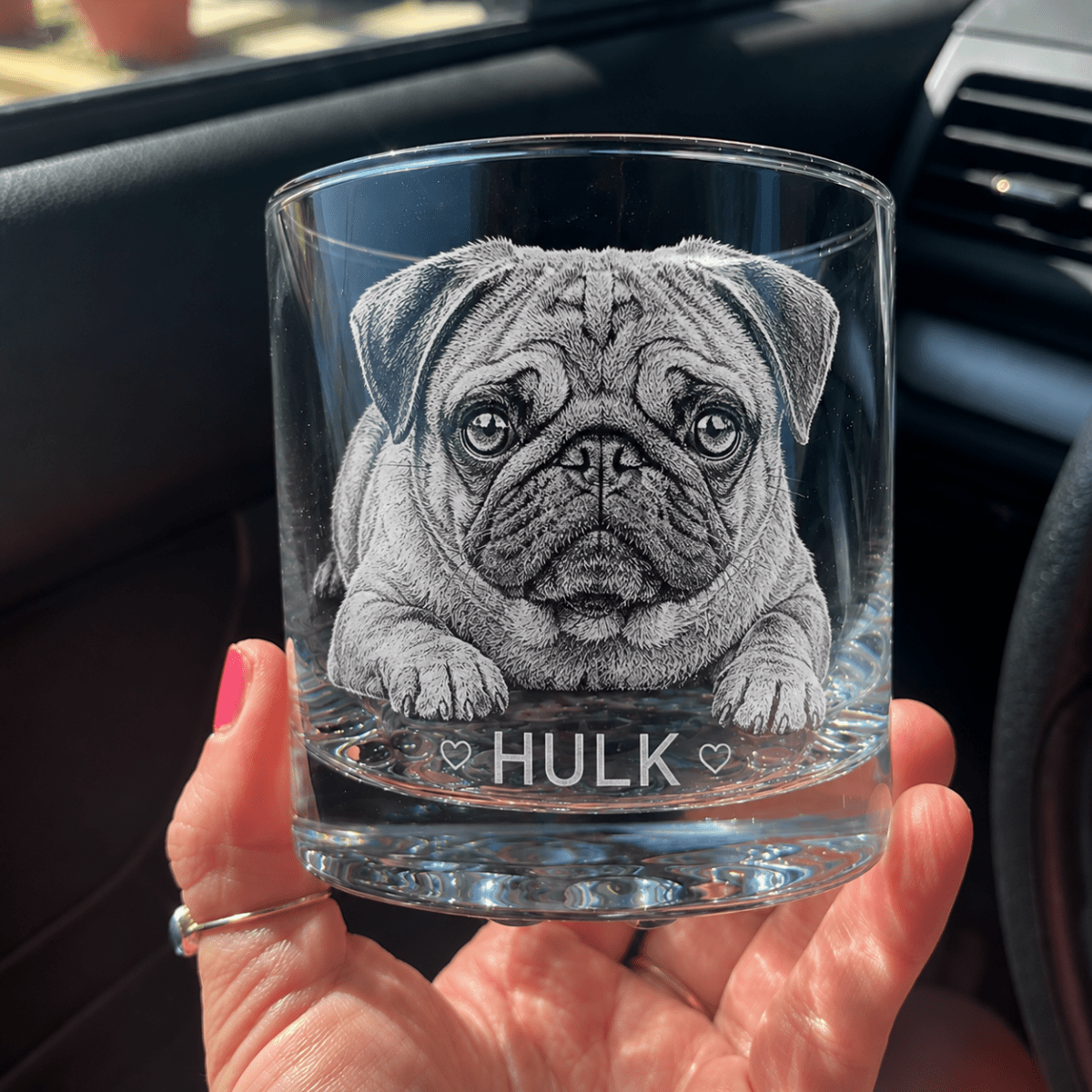 Personalized Whiskey Glass with Photo – Custom Engraved Gift for Men - Sipengrave