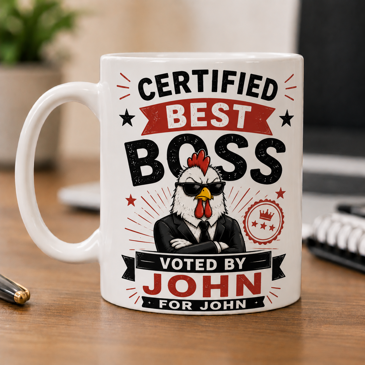 Personalized Best Boss mug by Sipengrave