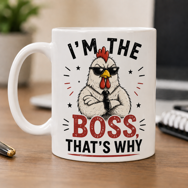 Funny Boss Mug - "I'm The Boss, That's Why" - Fun Gift For Boss & Manager