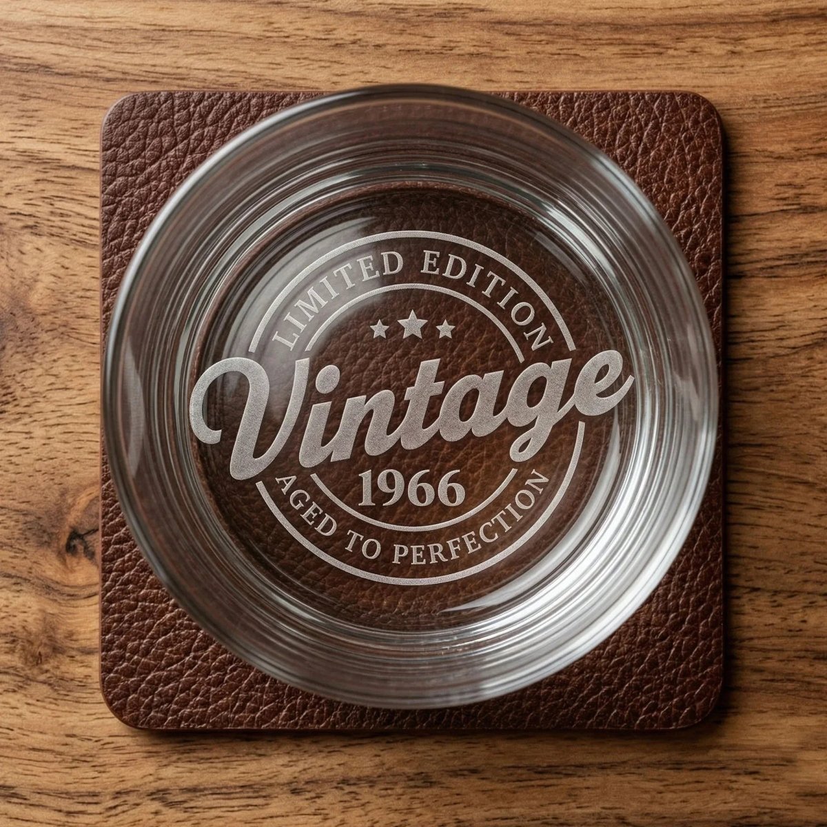 Vintage 1966 Aged to Perfection - 60th Birthday Whiskey Glass - Sipengrave