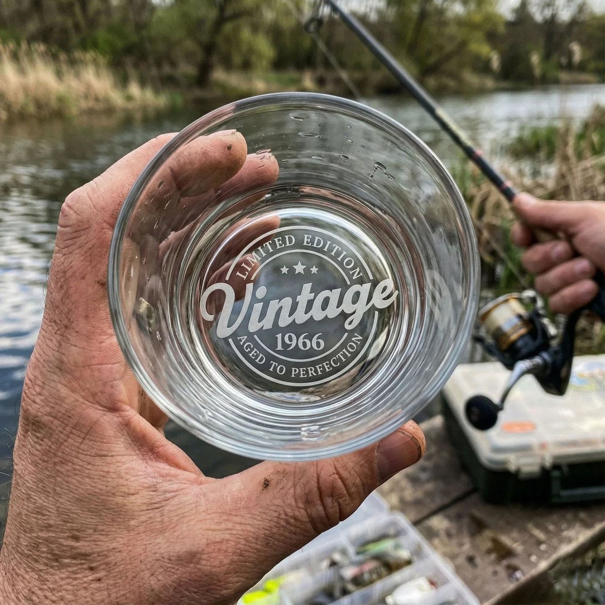 Vintage 1966 Aged to Perfection - 60th Birthday Whiskey Glass - Sipengrave